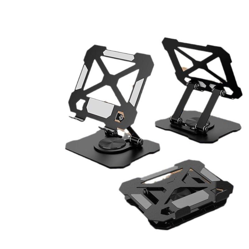 360 Degree Rotating Phone Stand Desktop All Metal Tablet Notebook Universal Support Stand Lazy Person Foldable Portable TV Stand
