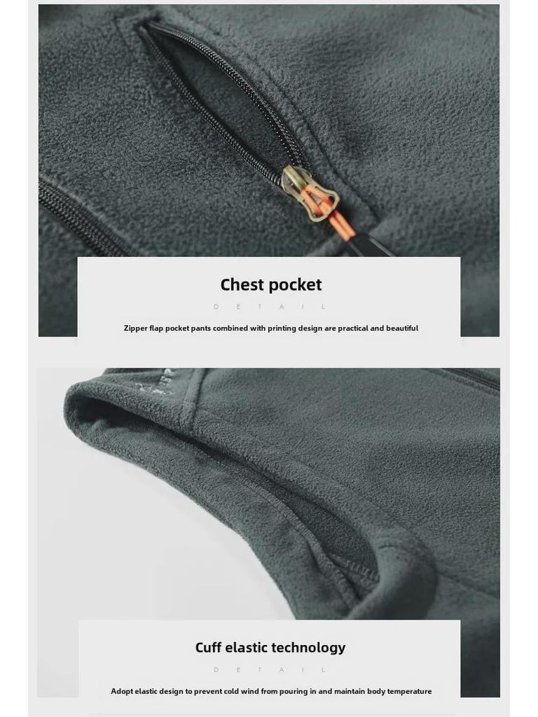 Men's Polar Fleece Outdoor Vest Jacket 2166