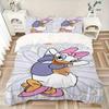 3pcs Daisy Duck Floral Print Cover Set Ultra Soft, Breathable, and Comfortable Bedding with Stylish Design for Bedroom and Guest Room Decor