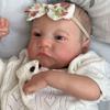 49CM Reborn Newborn Baby Dolls Levi Awake Soft Silicone Cloth Body Rebirth Doll Flexible 3D Paint Skin Visible Veins Hand Draw Hair Emulation Doll Toy