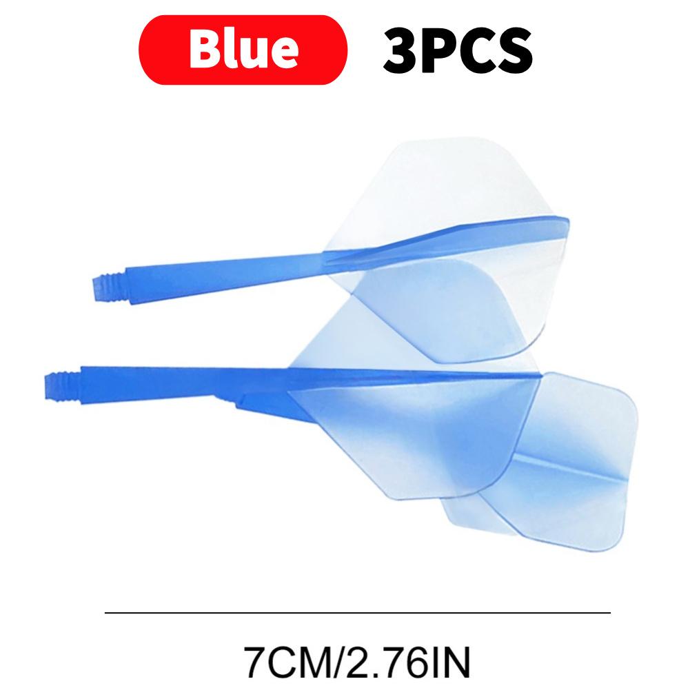 3-30Pcs 2BA Darts Tail Durable Anti-fall Darts Flights Transparent Plastic Darts Shafts Dart Throwing Entertainment Games