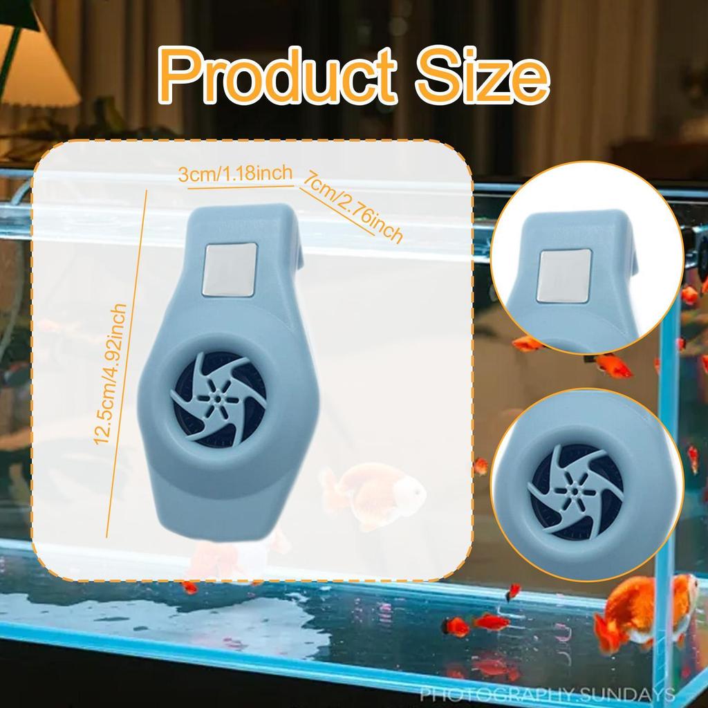 Water Cooling Fan Chiller Compact Heat Dissipation Fish Tank Cooling Fan for Freshwater and Saltwater