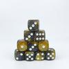 High Quality 10Pieces/Set 16mm Double Color Dazzling  Acrylic Round Corner 6 Sided D6 Point Dice For Family Board Games