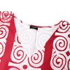 Summer Women Short Sleeve Striped Print Casual Loose Oversized Long  Maxi Robe Dress