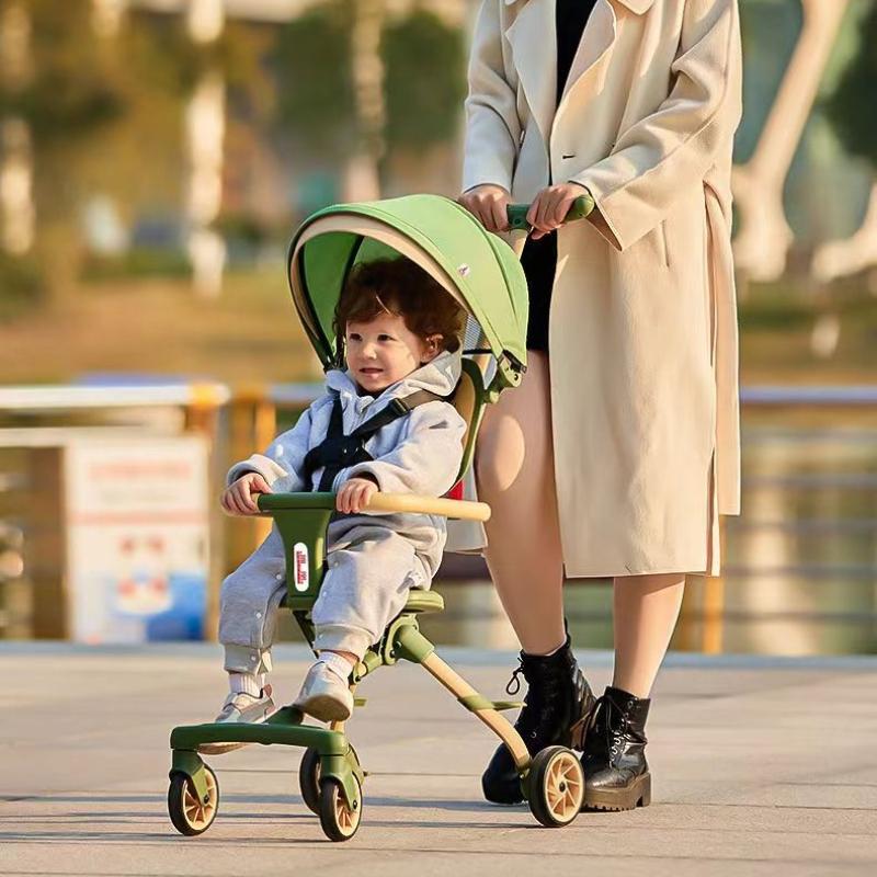 

Легкая детская коляска, четырехколесная складная детская коляска, двусторонняя детская коляска, толкающая автомобиль