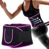 Waist Trainer Belt Women Elastic Sweating Waist Protective Fitness Body Shaping Belt (M)Rose Red