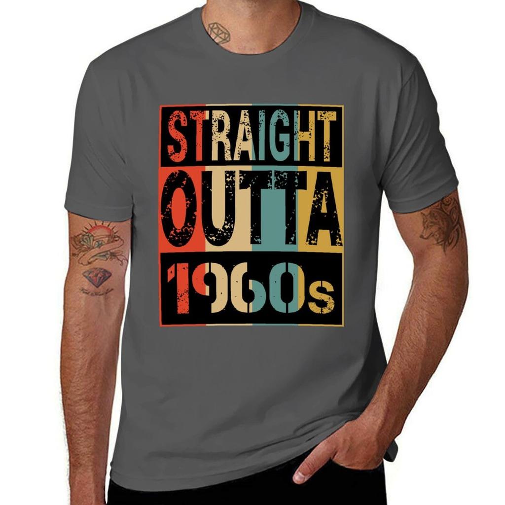 Straight Outta 1960s Tshirt Plus Size Short Sleeve Tshirt