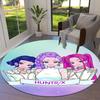 1pc HUNTR/X Group Round carpet, Made of Polyester,Perfect for Decorating Office Chairs, Living Rooms,fplt114