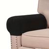 2Pcs/set Classic Stretch Velvet Armrest Covers for Sofa, Fitted Elastic Band Slipcover Grip, Furniture Protector for Chair,  Sofa