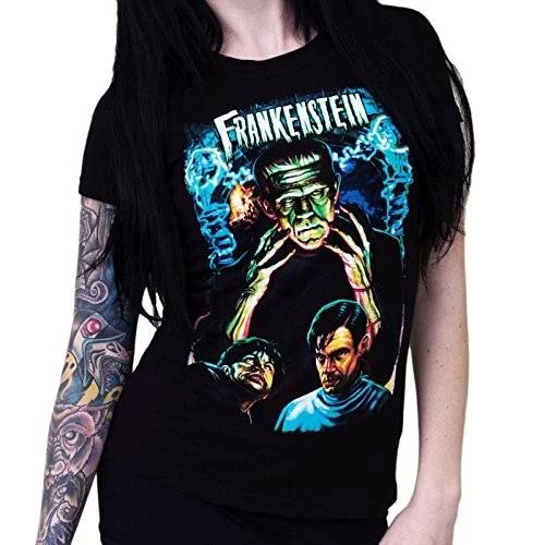 Dr. Frankenstein Juniors T-Shirt Black Universal Monsters M