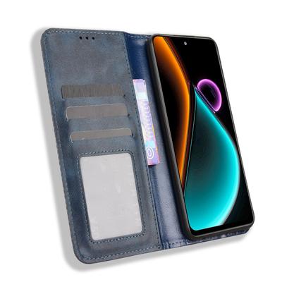 Pro Blackview Color 6 Kožené pouzdro Peněženka Stojánek Telefonní kryt s retro texturou