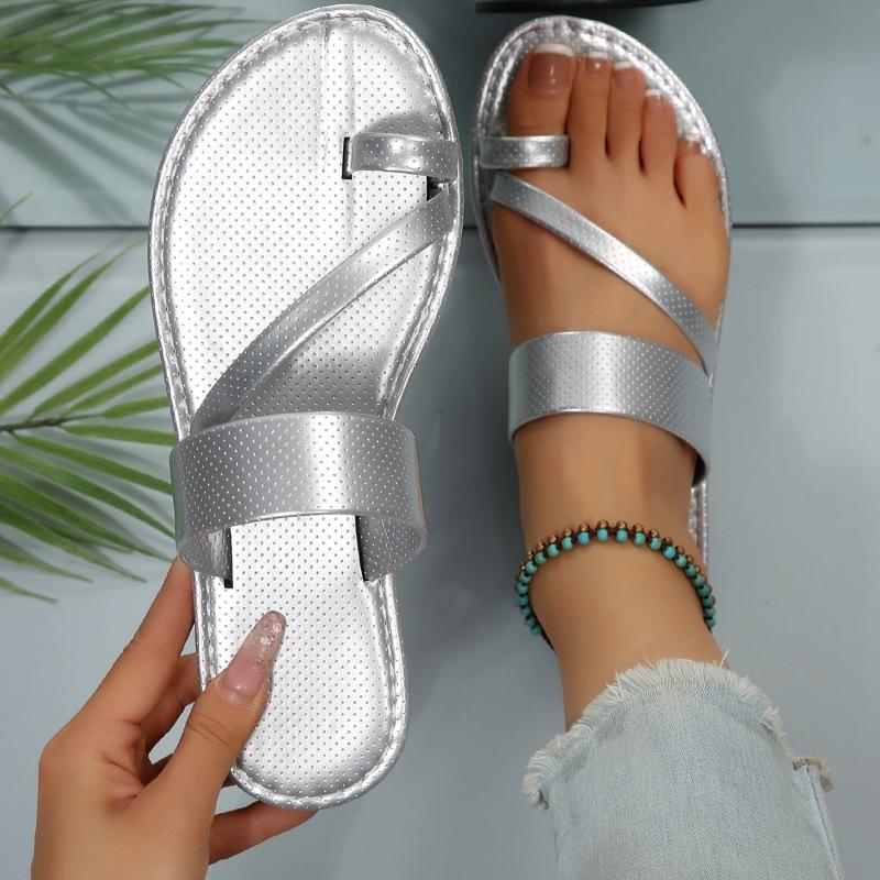 Fashion 2025 Summer New Large Sandals Breathable Flat Slippers Outdoor Travel Women's Shoes High Quality Beach Women's Slippers