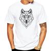 Fashion Mens Tshirts Casual Brand Short Sleeve Quirky Geometric Wolf Mens Printed T Shirt Teenager Cotton Teeshirt Fashion Top