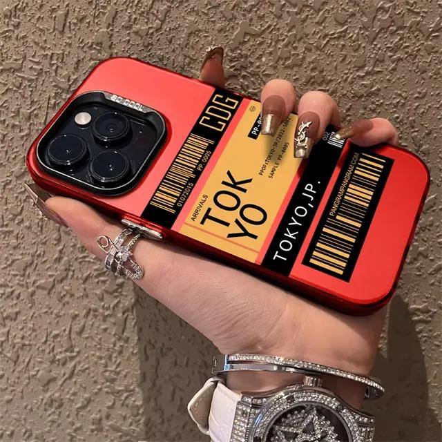 

Для Funda iPhone 16 15 14 13 12 11 Pro 15Pro 16Pro XS X S Max XR SE 2020 2022 7 8 Plus iPhone15 Чехол для телефона Apple CDG iPhone 16 Plus. красный