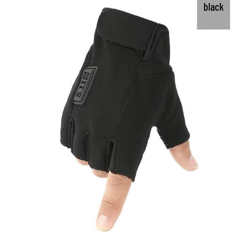 Мужские тактические перчатки Lishi с полупальцами, противоскользящие One Size (3 Pairs)