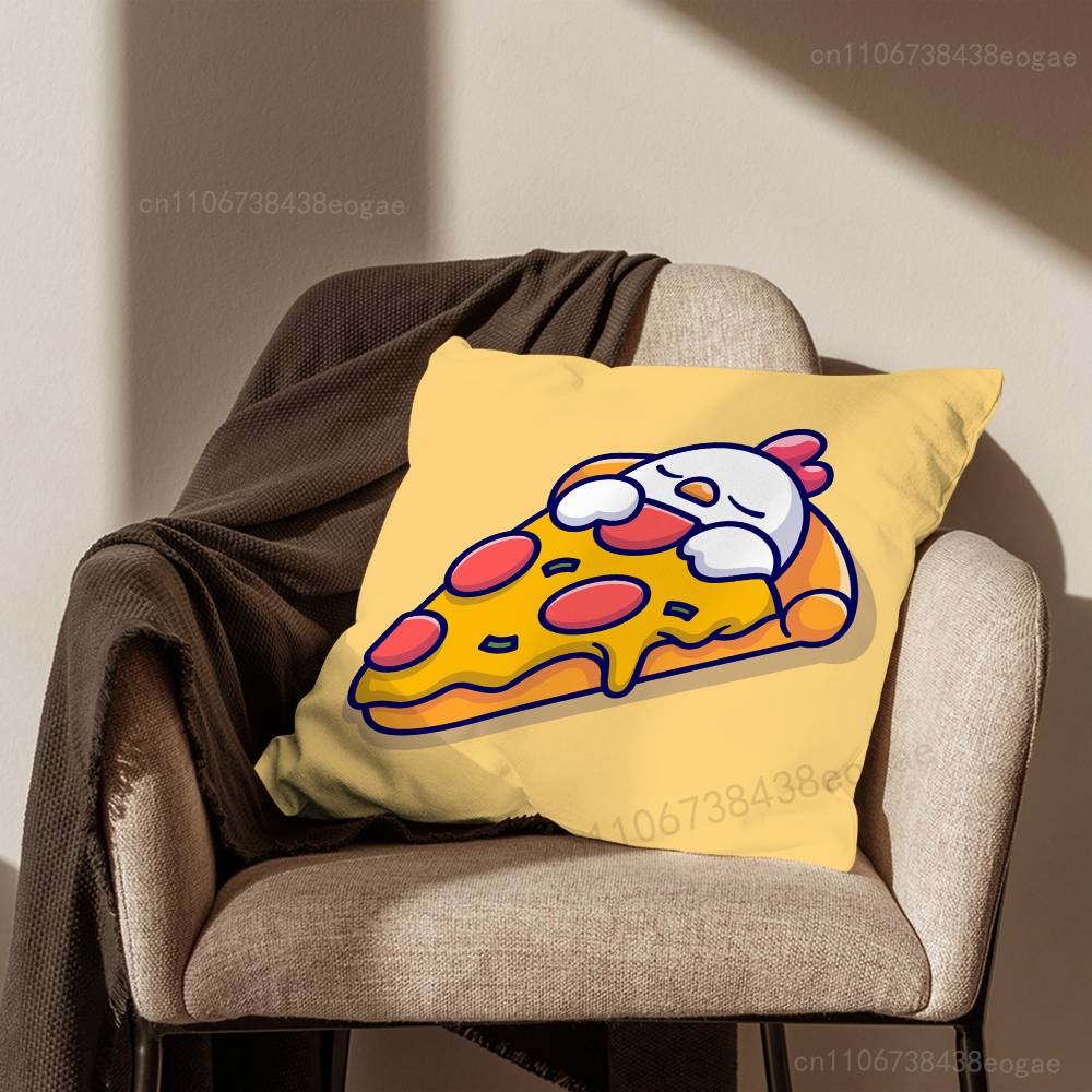 Cute Chick Emoji Pack Pillow Case For Room Sofa Cushion Cover Suitable For Home Bedroom Decoration And Protector
