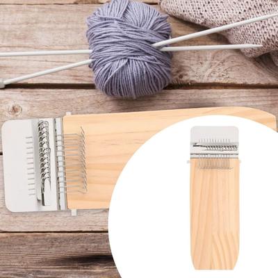Clothes Mending Wooden Mini Loom Quickly Makes Portable Speedweve Darning Loom Rectangular Darning Machine Fun Weaving