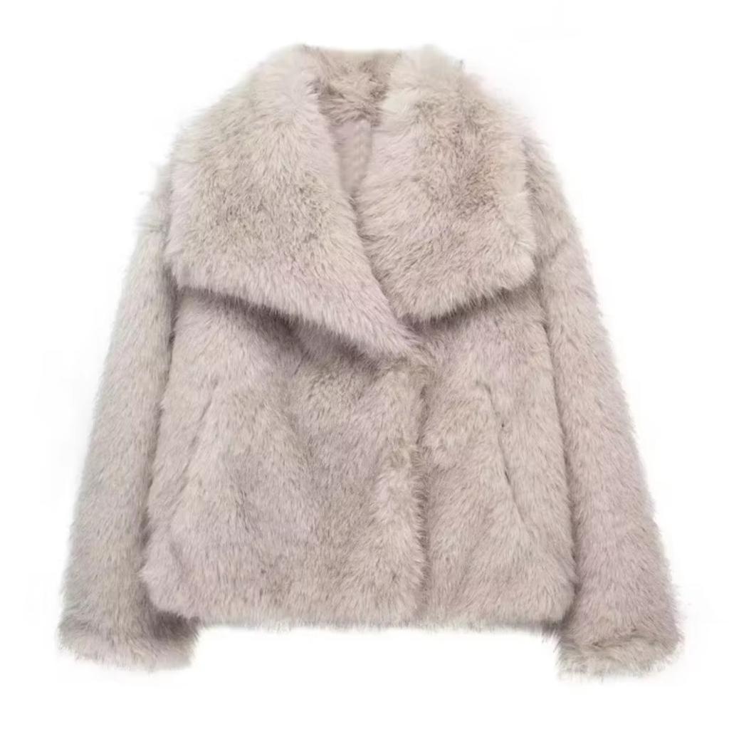 KOSY Faux Fur Hairy Coat Woman Warm Winter Fluffy Coat Women New Plush Jackets for Women Outerwears Luxury Women's Teddy Coats