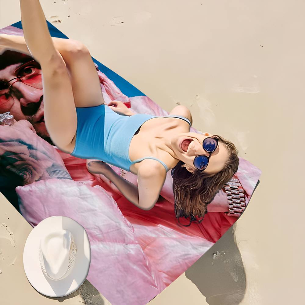 O-Omar Courtz Album PRIMERA Anime Beach Swimming Towel Soft Absorbent Washcloth Children's Gifts for Kids Travel Camping Gym