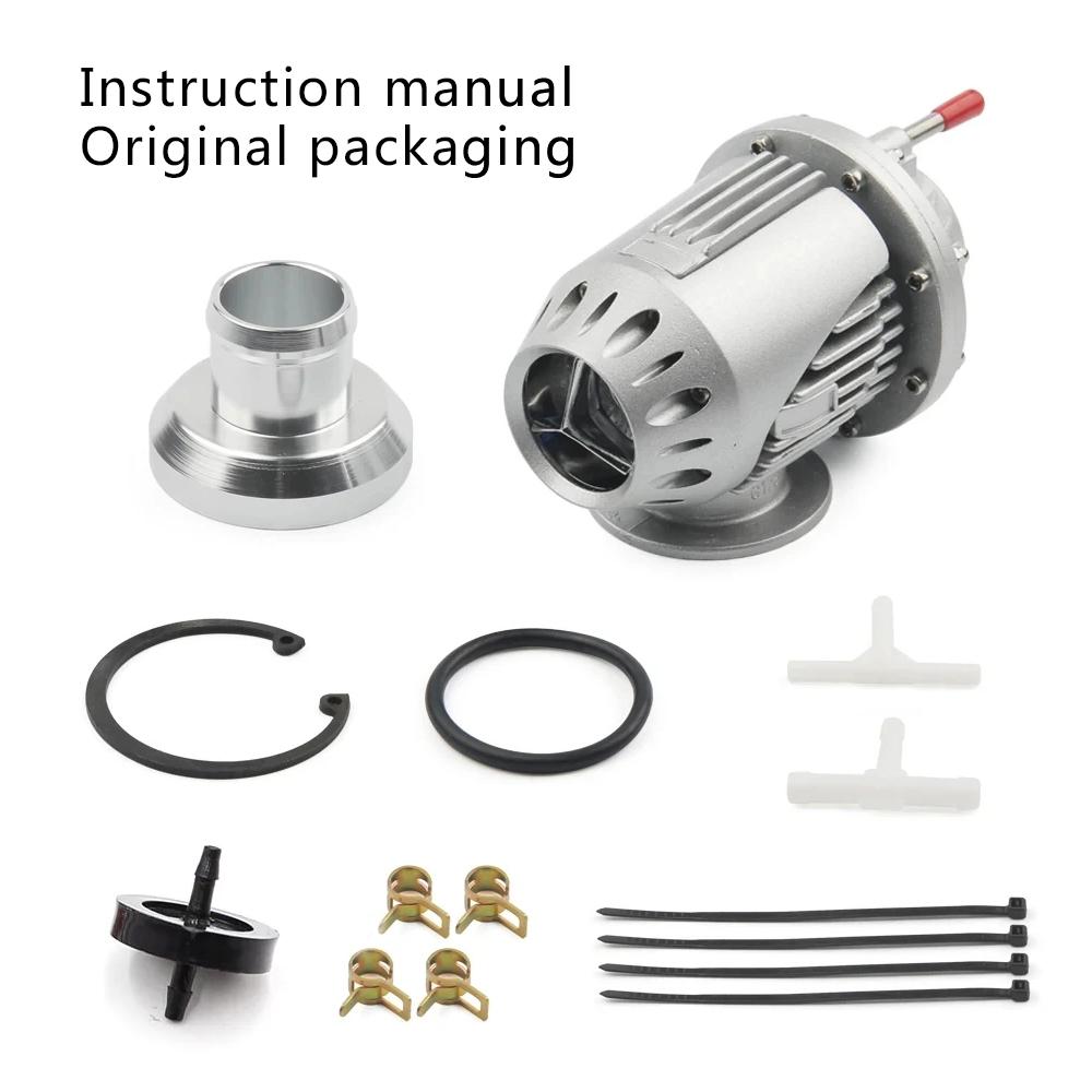 

JDM Universal Aluminum SQV4 SSQV4 Bov Turbo Blow Off Valve Bov With Adapter Flange With Original Box And Instructions срібний