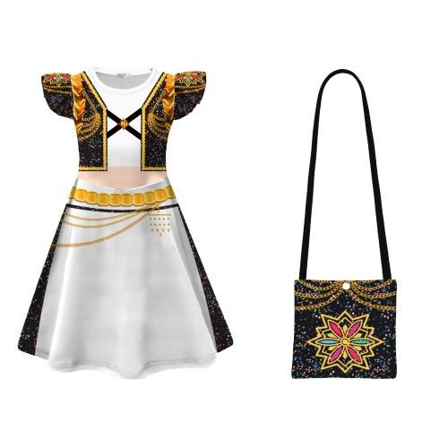 Halloween New Korean Wave Girl Group K-POP Witch Hunter Girl Group Cos Suit Rumi Cosplay Children's Flying Sleeves