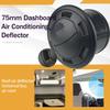 75mm RV Vent Covers, Dashboard Air Conditioning Deflector, Side Roof Air Black Vent Outlet, Mount Round Louvered Dash Vent Exhaust Grille Universal