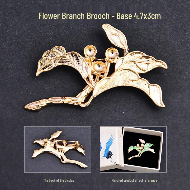 DIY Perlmutt Brooch Haarnadel Set: Schmetterlingsbasis für handgemachtes Drachenbootfest-Geschenk