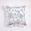 Cotton Embroidered Pillow Cushion French Romantic Pastoral Ruffle Edge Fungus Lace Sofa Bedside Pillow Case Pillow Cases