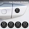 4pcs Car Handle Door Keyhole Lock Core Protective Cover Stickers For SsangYong Actyon Korando Rexton Kyron Rodius Tivoli Musso C
