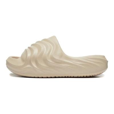 Li Ning Puff Slay Trendy Comfortable Lightweight Sports Slide Sandals Women Footwear Light-Beige AZST006-3