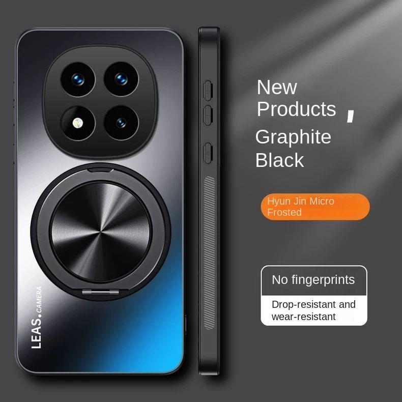 

Для Xiaomi POCO X7 Чехол Жесткий AG Матовый С Кольцом Подставка Магнитный Защитный Чехол Для Xiaomi POCO X7 Pro X 7 Чехол Для Телефона For POCO X7 Pro чёрный