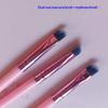 Double Makeup Brush Eyelash Brush And Blade Eyeliner Brush Fine Oblique Head Eyebrow Brush Outline Eyeliner Shadow Brush