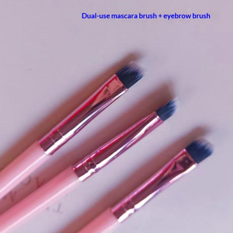 Double Makeup Brush Eyelash Brush And Blade Eyeliner Brush Fine Oblique Head Eyebrow Brush Outline Eyeliner Shadow Brush