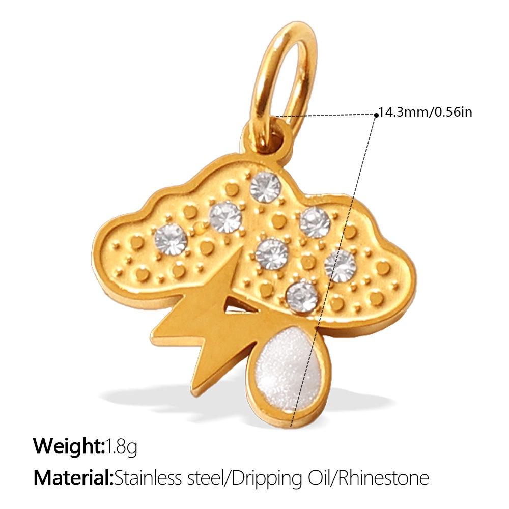 Stainless Steel Moon & Planet Necklace Pendant Bracelet Set for Women