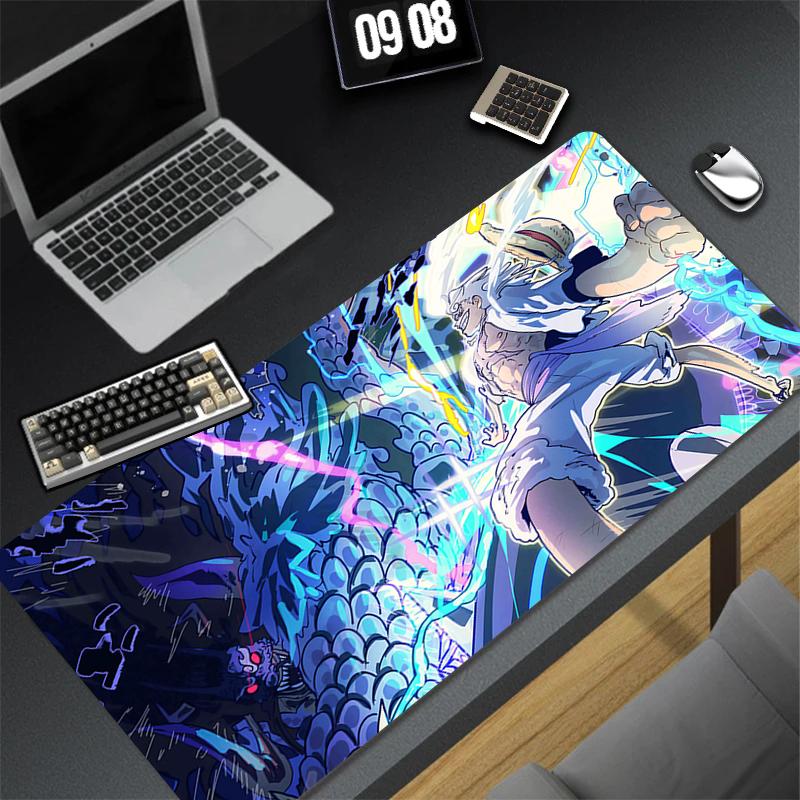 New Mouse Pads Computer Japan Anime One Piece Mausepad Laptop Dragon Luffy Extended Desk Mat PC Cushion Office Accessories Rug