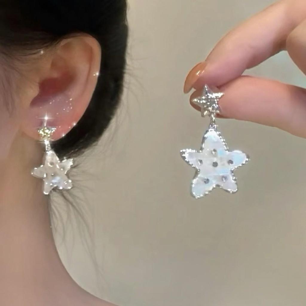 S925 Silver Needle Large Hoop Earrings - Japanese & Korean Style, Fashionable & Versatile, Celebrity-Inspired.