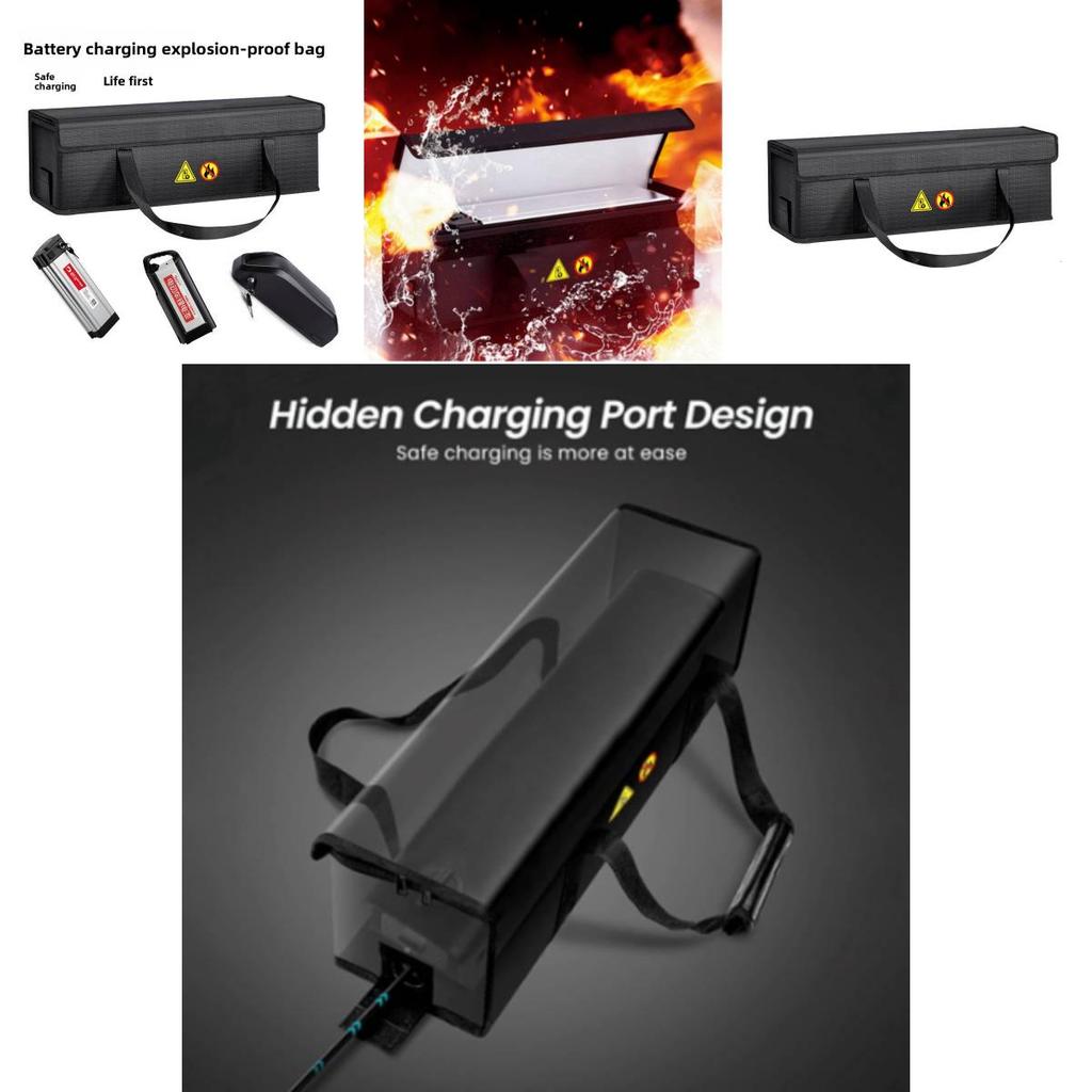 Lithium Battery Storage Pouch Waterproof Fireproof Explosionproof For Ebike Riders