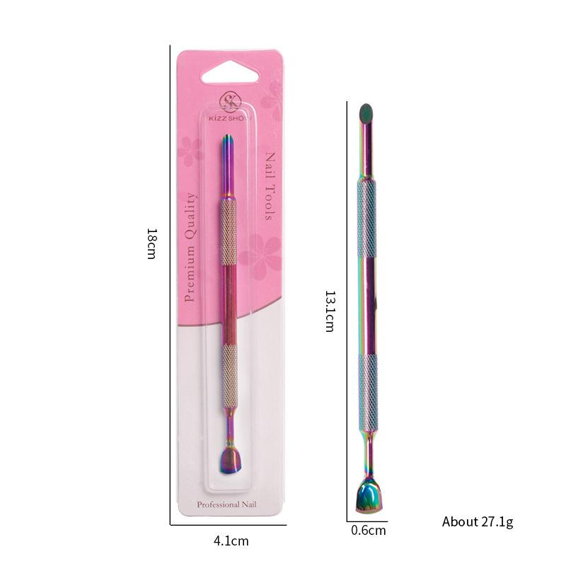 

Двусторонний пушер для кутикулы, резак, средство для удаления, салонное качество, пилинг для гель-лака, скребок, прочные инструменты для маникюра, педикюра, очистки as the picture