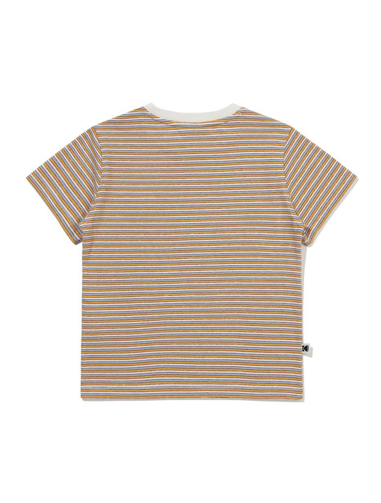 KODAK Multi-Stripe Short Sleeve T-Shirt Women'S Yellow