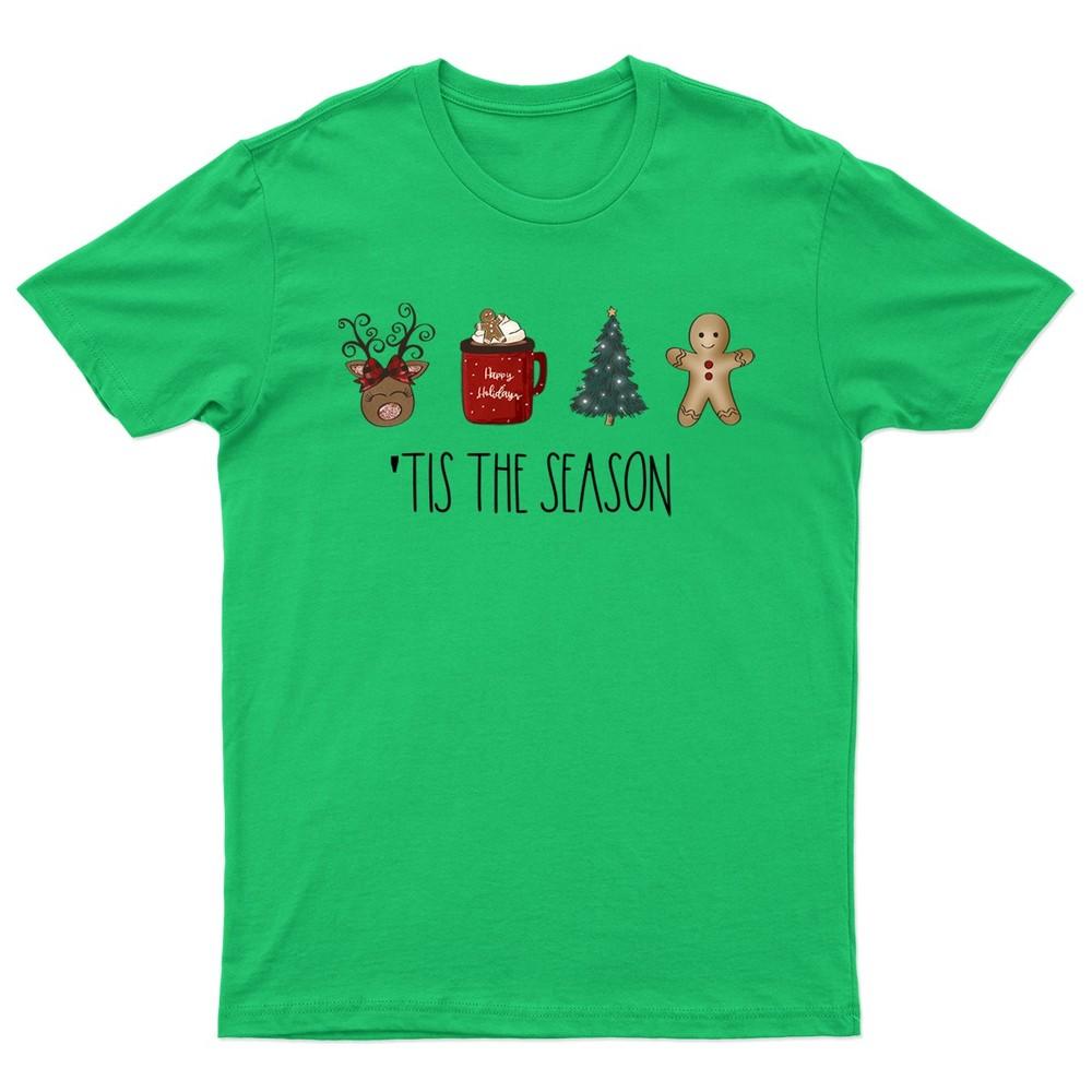 Tis The Season Christmas TShirt Unisex Gift Retro Funny Unisexs Vintage Unisexs