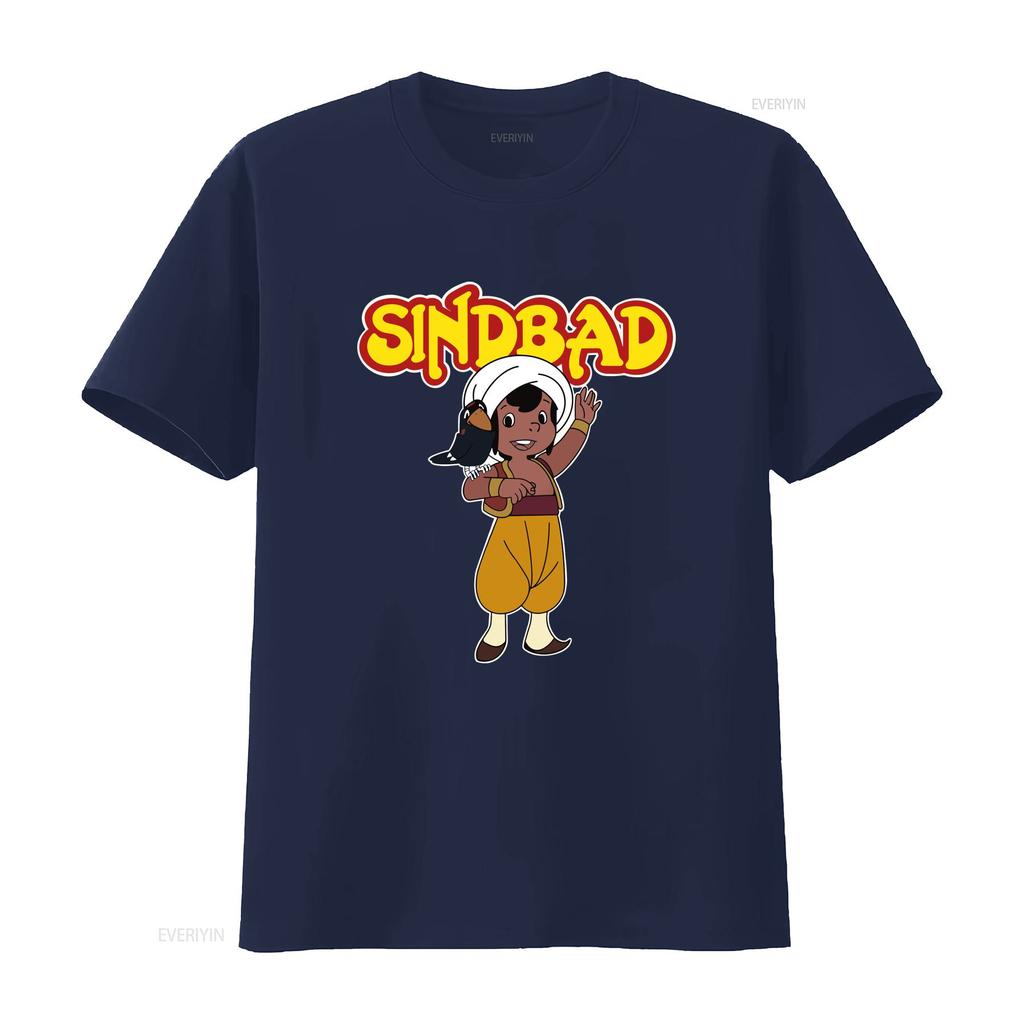 80s Vintage Retro Gerunisex Tv Show 80er Deutsche Kinder Serie Sindbad T Shirt Vintage Soft Stretched
