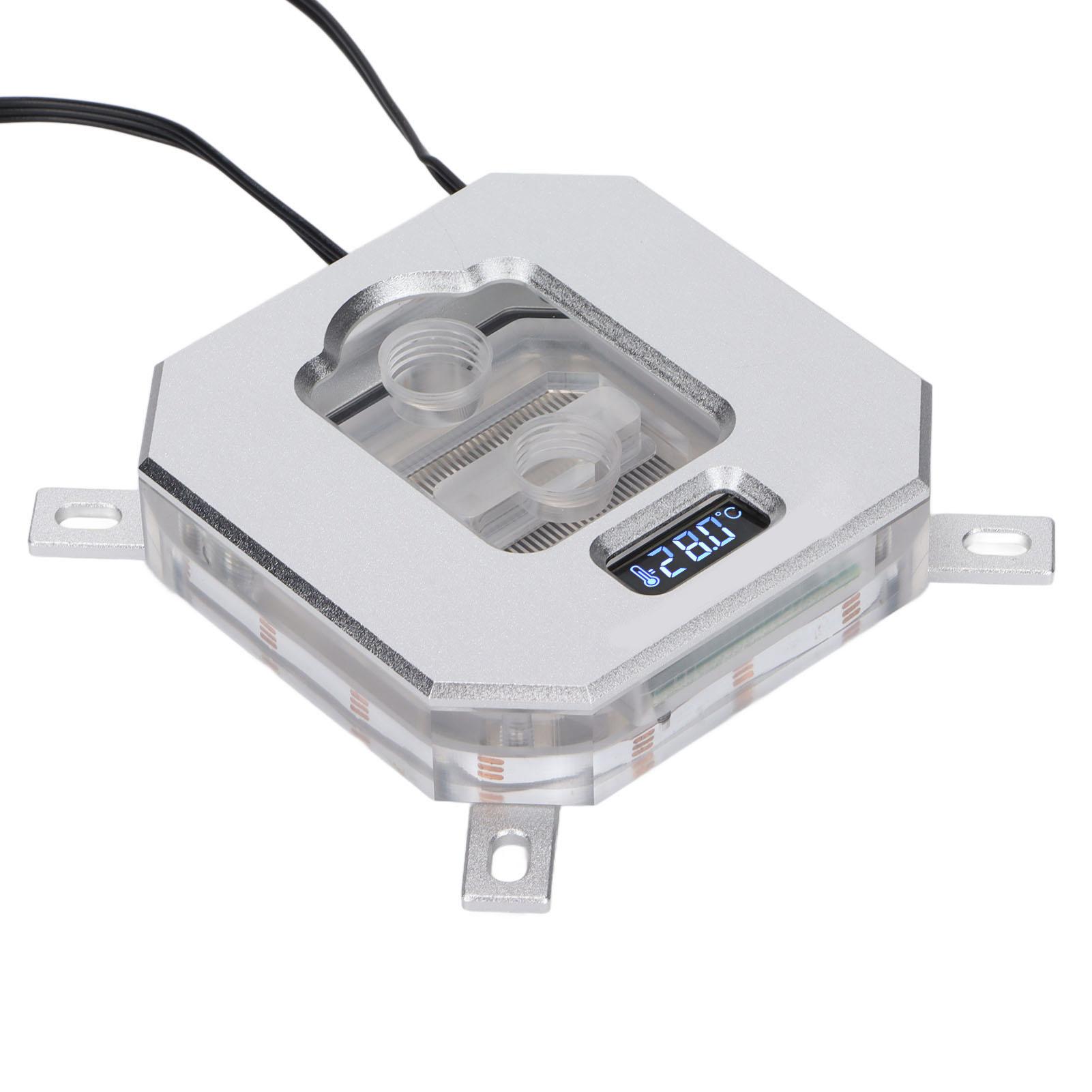 

CPU Water Cooling Head Screen Temperature Display Computer CPU Water Cooling Block