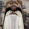 Hollow Out Sun Protection Knitted Cardigan for Women for Spring and Autumn Loose Knitted Top