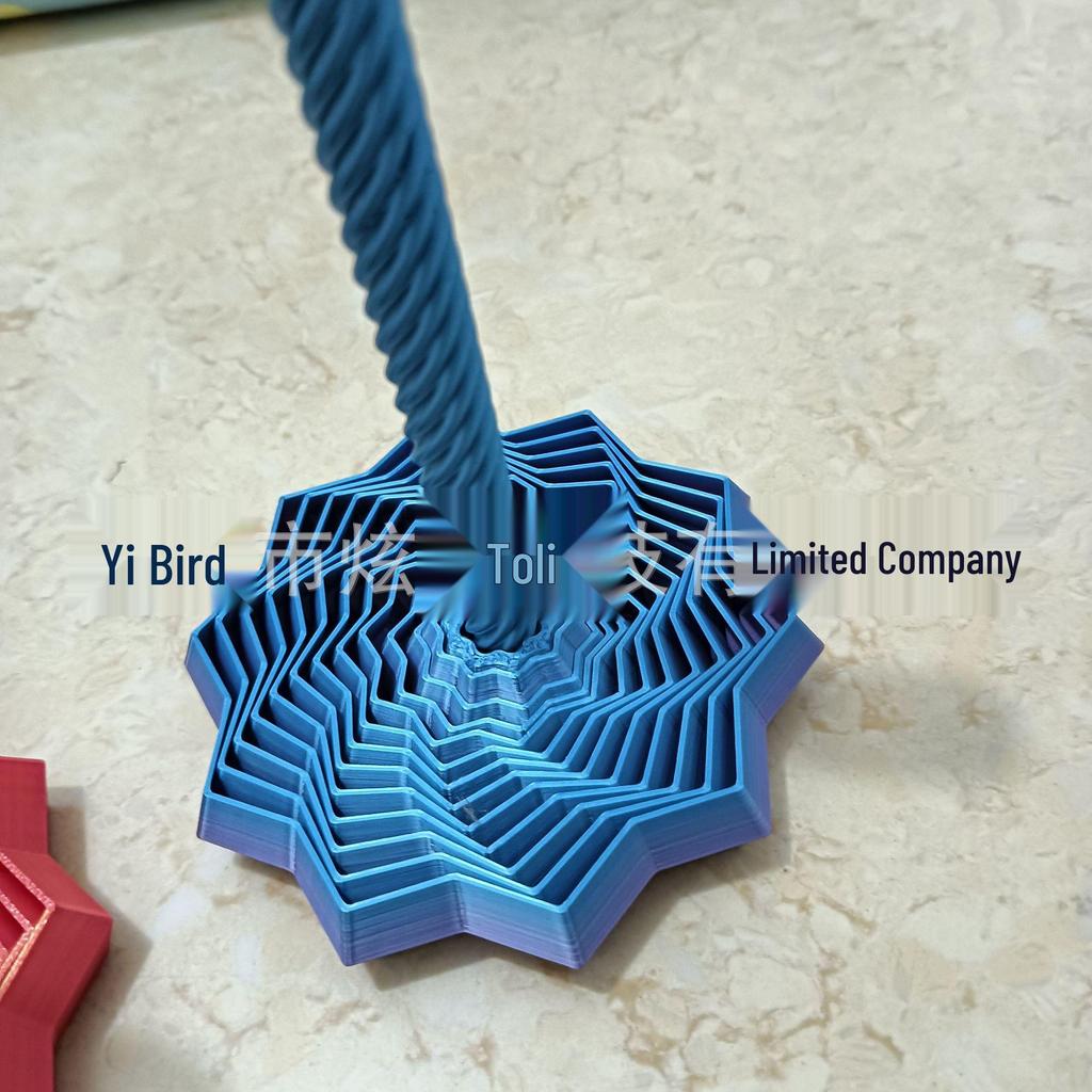 3D Optical Illusion Folding Toy: Polygon Carrot Tower Spiral