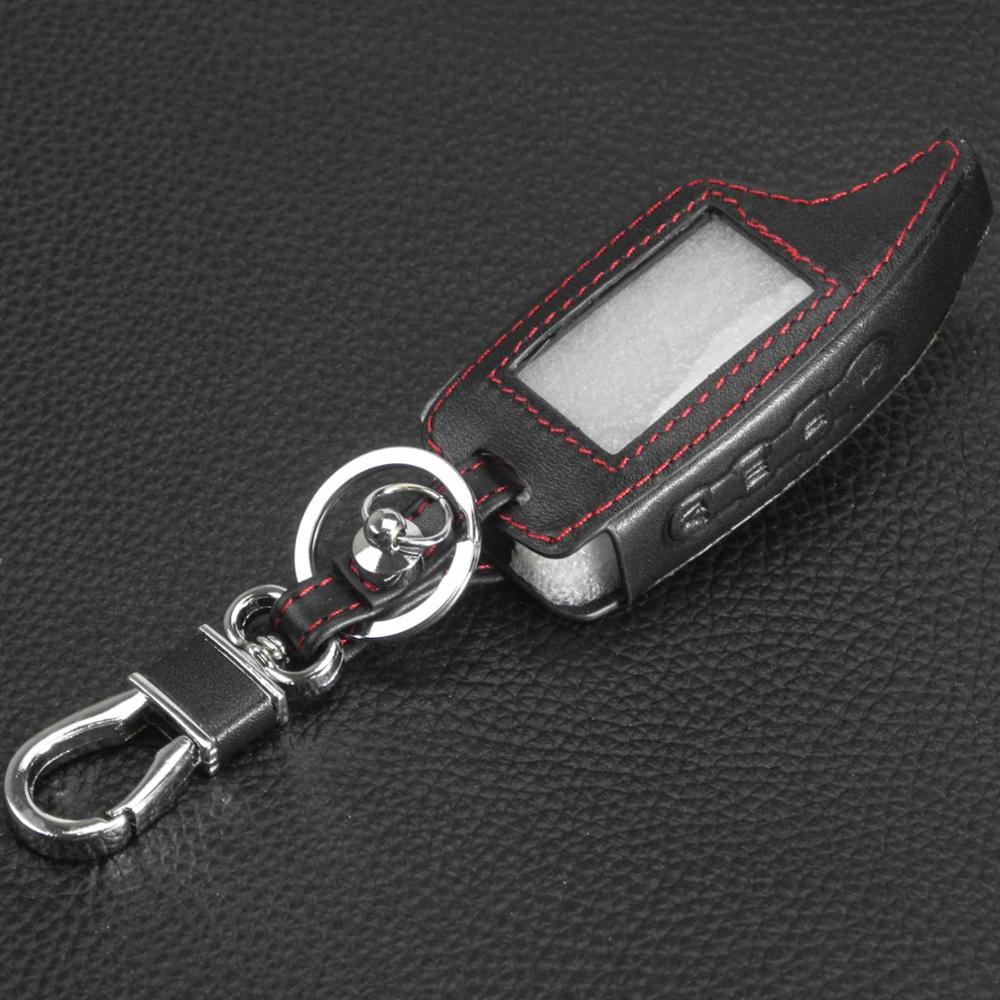 

jingyuqin 4 кнопки кожаный автомобильный стайлинг M5 M6 M100 чехол для ключа аксессуары для Scher-Khan Magicar 5/100 M6 LCD пульт дистанционного управления сиренево-красный