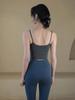 Women's Shockproof Yoga Vest with Back Straps and Chest Pads - Slim Fit Autumn Wear