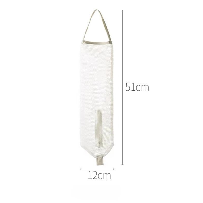 Bottom Open Hanging Storage Bag Multi-functional Large Capacity Wall Hanging Organizer Onion Ginger Garlic Garbage Storage Bags