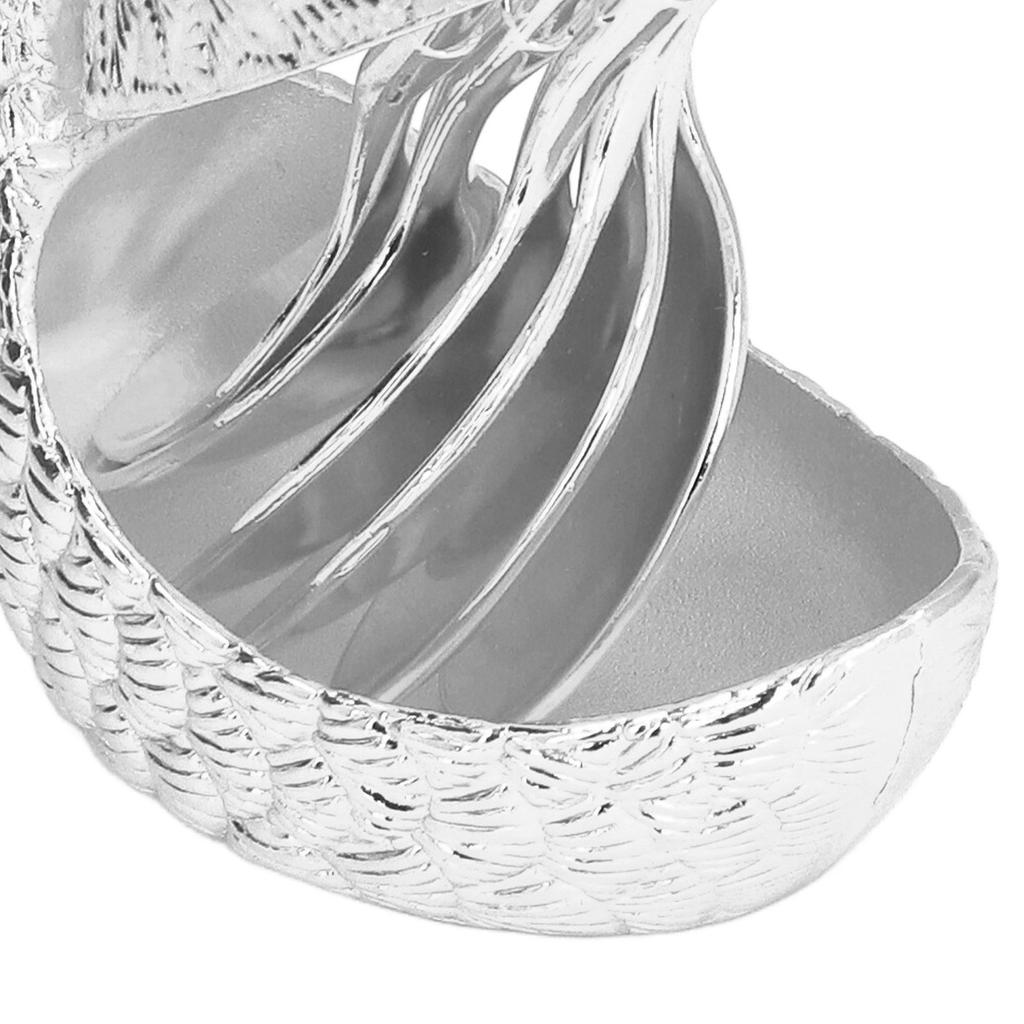 Coffee Spoon Holder Elegant   Zinc Alloy EmNaBossment Design Glossy Bright Color Mirror Polish Coffee Stirrers Holder