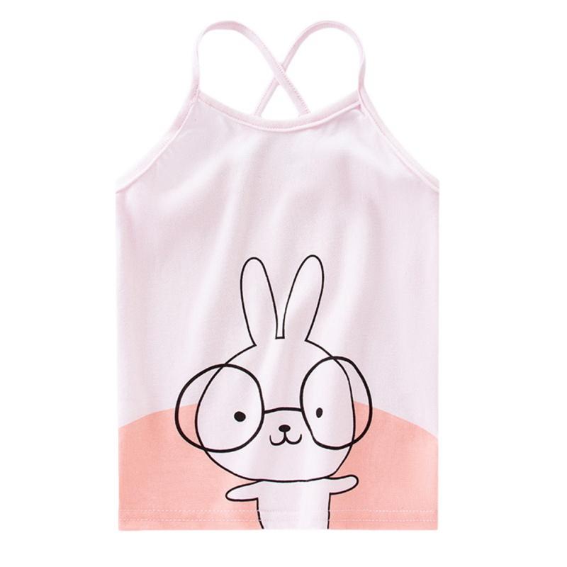 Dziewczynek kamizelka ubrania 1-6Y letnie małe dziewczynki kamizelka bez rękawów kwiatowy nadruk topy bluzka bawełniana na co dzień stroje dla dzieci