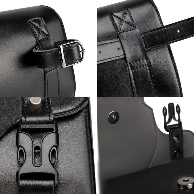 Motorbike Tool Bag Front Fork Handlebar Bag Storage Pouch Universal Front Bag Motorcycle Front Bag Vintage Saddlebag